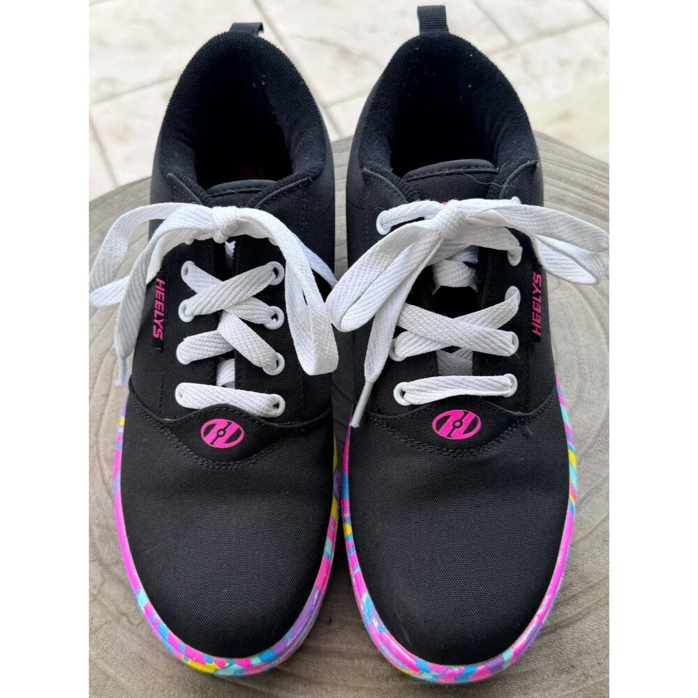 HEELYS GIRLS LITTLE KIDS/BIG KIDS PRO 20 PRINTS HE01090001 SKATE SHOES SZ 6Youth